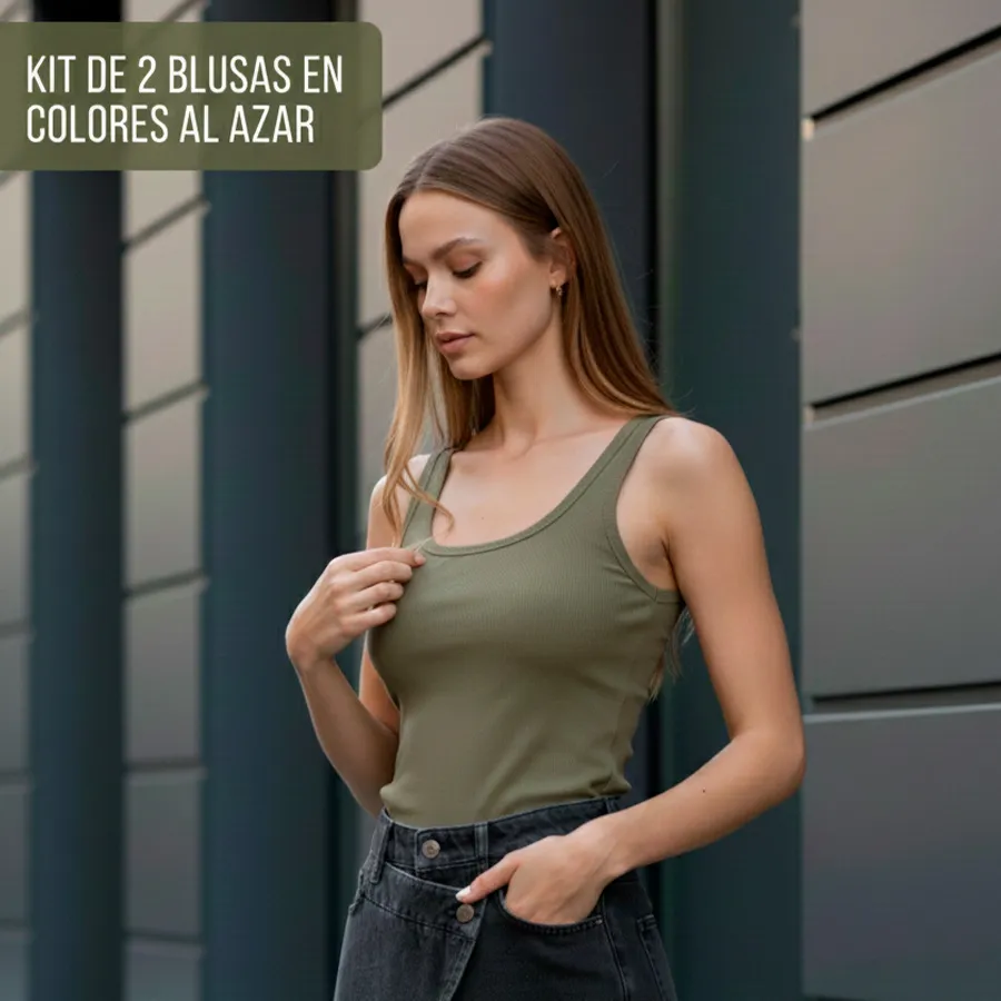 OLIMPICA PLA PLAYERA DE MUJER KIT DE 2 7912